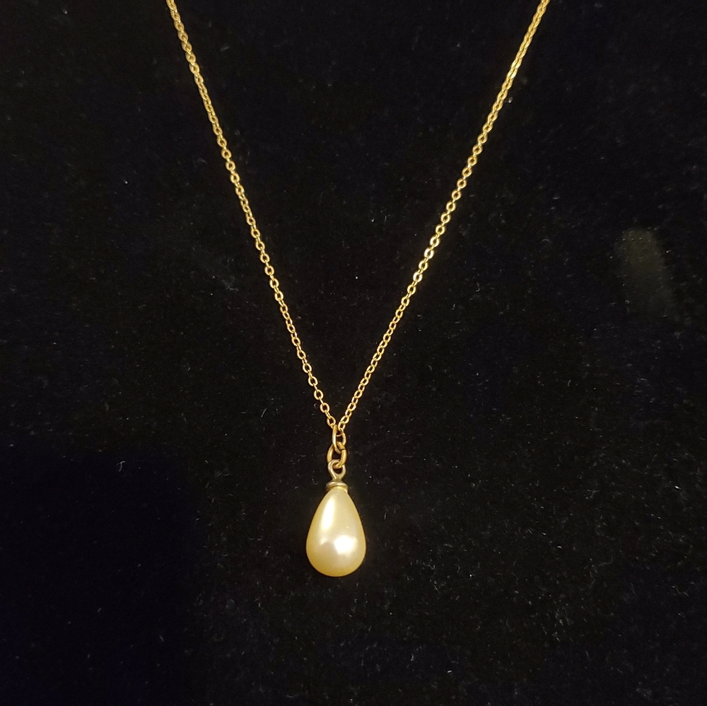 Gold Filled Real Pearl Necklace